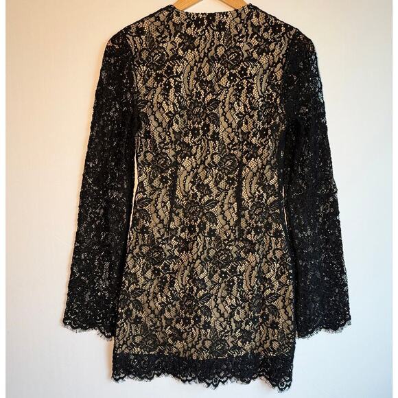 Rumored Black Lace and Sequins Mini Dress NWT - Picture 2 of 16